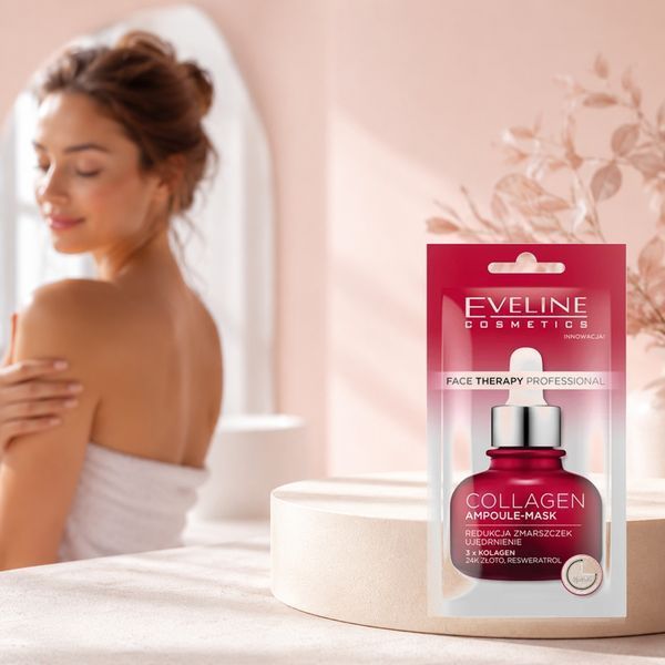 Mască pentru față cu colagen 8ml, Eveline Cosmetics