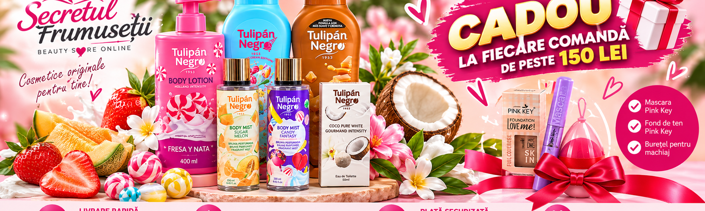 Pachet Tulipán Negro cu 6 produse și cadou