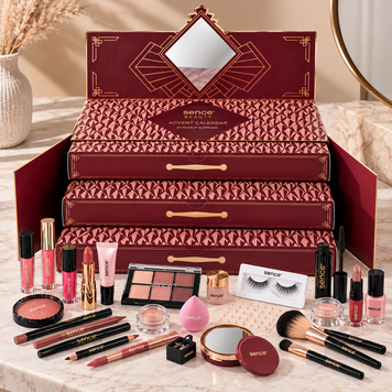 Calendar Advent Sence Beauty &ndash; 24 de Surprize de Machiaj și Accesorii, Bordo, Beauty Advent Calendar