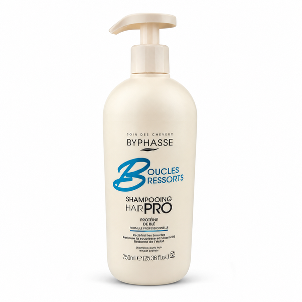 Șampon Byphasse Hair Pro Boucles Ressorts pentru păr creț, 750 ml