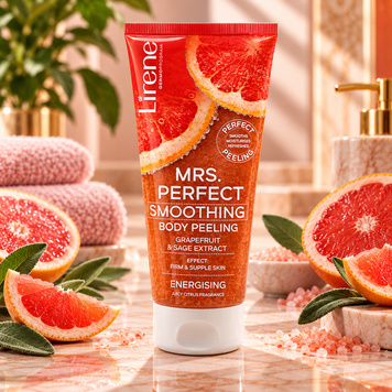 Exfoliant corporal Lirene Mrs. Perfect cu grapefruit, 175 ml