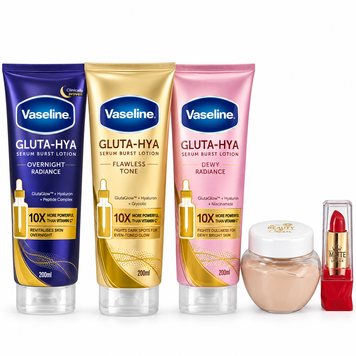 Pachet Vaseline Gluta-Hya 3 x 200 ml + 2 Cadouri