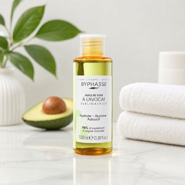 Ulei multifuncțional Byphasse cu avocado pentru corp, față și păr, 100 ml