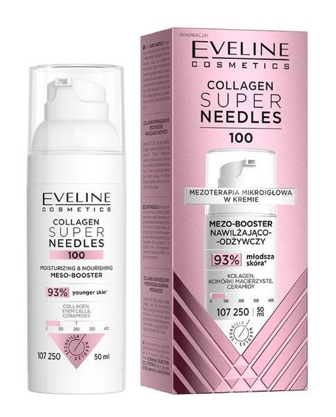 Eveline Collagen Super Needles 100 Microneedle Mezoterapie &icirc;n cremă 50ml